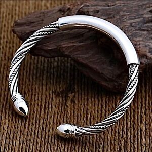 Sterling Silver Bangle Cuff Bracelet